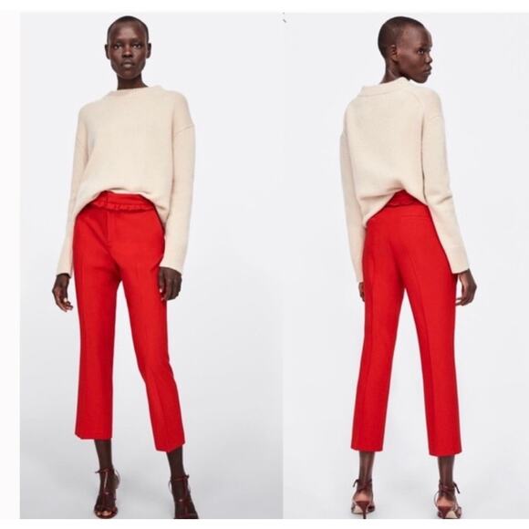 New Zara Ruffle Pants - Picture 2 of 8